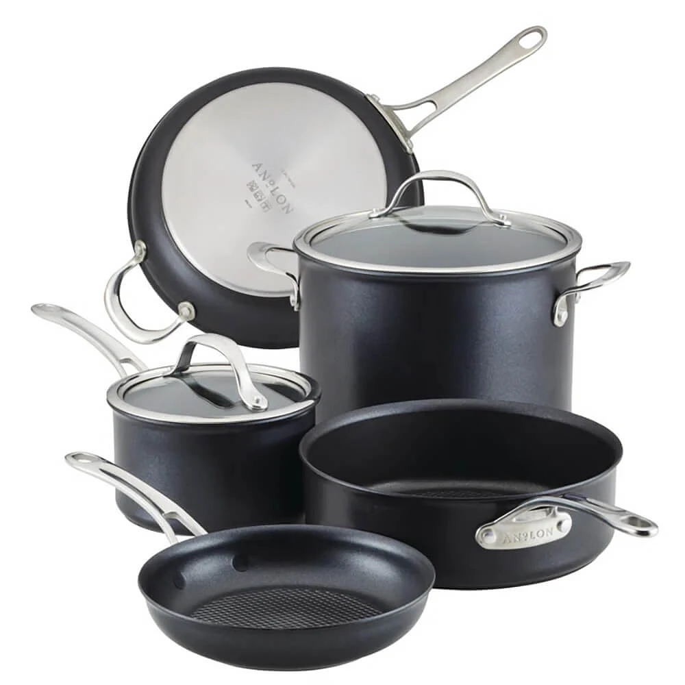 Anolon 7-Piece Hybrid Nonstick Cookware Set | Electronic Express