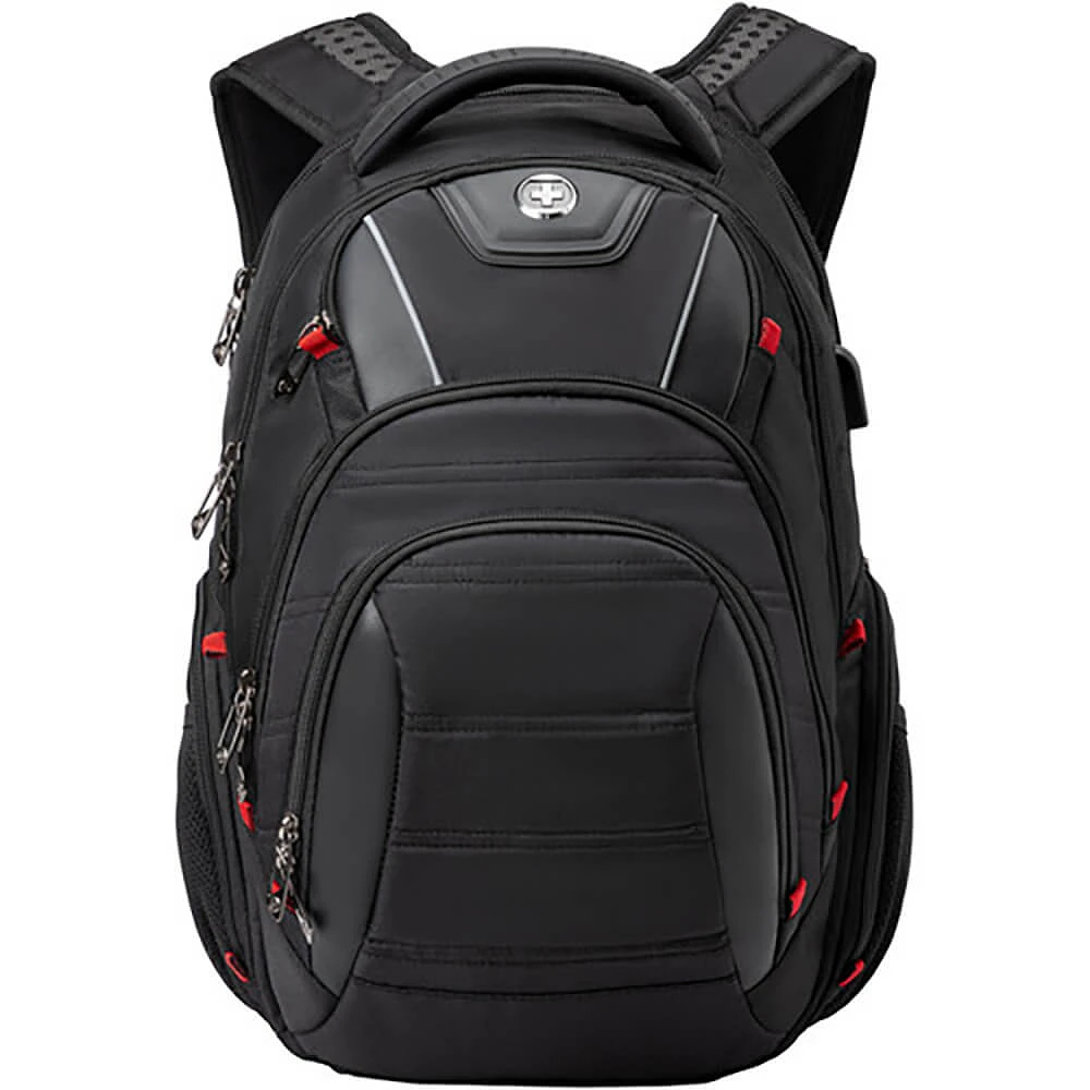 Swissdigital Circuit Business Travel Backpack - Black | Electronic Express