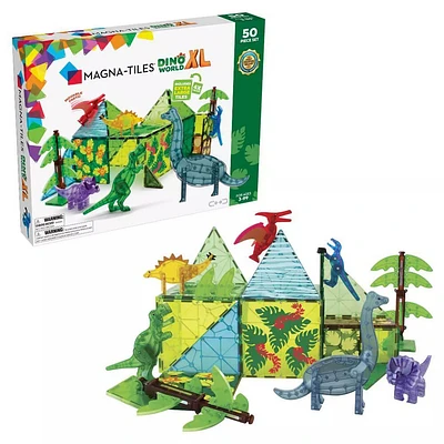 Magna-Tiles Dino World XL 50-Piece Set | Electronic Express