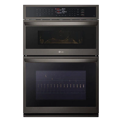LG 30 inch Black Stainless Steel Double Electric Wall Oven | Electronic Express