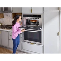 LG 30 inch Stainless Steel Electric Convection Wall Oven and Microwave Combination | Electronic Express