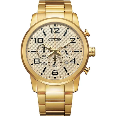 CITIZEN Quartz Mens Watch - Gold Tone | Electronic Express