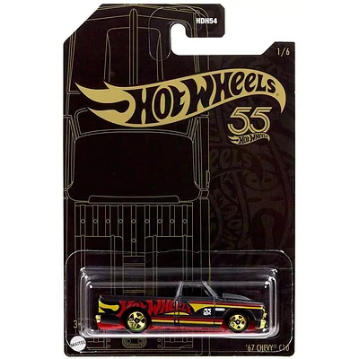 Mattel Hot Wheels 55th Anniversary Pearl & Chrome 2023 67 Chevy C10 Diecast Car | Electronic Express