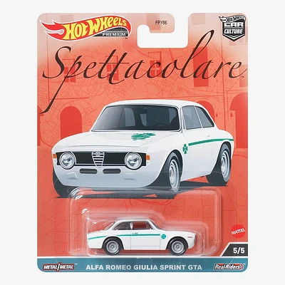 Mattel Hot Wheels Premium Car Culture Spettacolare Alfa Romeo Giulia Sprint GTA | Electronic Express