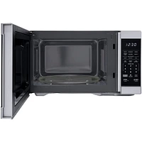 Sharp 1.1 Cu. Ft. Silver Countertop Microwave with Alexa | Electronic Express