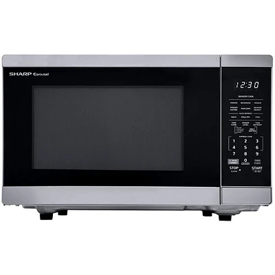 Sharp 1.4 Cu. Ft. Stainless Steel Countertop Microwave Oven | Electronic Express