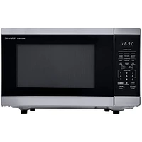 Sharp 1.4 Cu. Ft. Stainless Steel Countertop Microwave Oven | Electronic Express