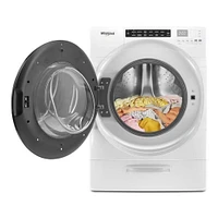 Whirlpool 4.5 Cu. Ft. White Front Load All-In-One Washer/Dryer Combo | Electronic Express