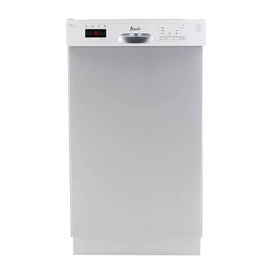 Avanti 53 dBA Stainless Steel Compact Front Control Dishwasher | Electronic Express