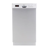 Avanti 53 dBA Stainless Steel Compact Front Control Dishwasher | Electronic Express