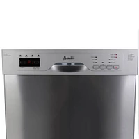 Avanti 53 dBA Stainless Steel Compact Front Control Dishwasher | Electronic Express