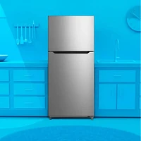 Element 14.2 Cu. Ft. Stainless Steel Freestanding Top-Freezer Refrigerator | Electronic Express