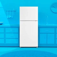 Element 14.2 Cu. Ft. White Freestanding Top-Freezer Refrigerator | Electronic Express