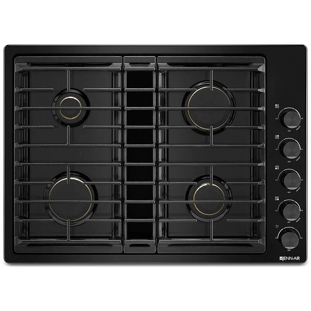 Jenn-Air 30 Inch Black Built-In Gas Cooktop | Electronic Express