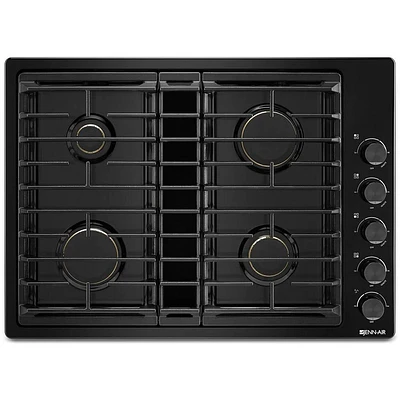 Jenn-Air 30 Inch Black Built-In Gas Cooktop | Electronic Express