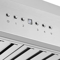 Forno 48 inch Stainless Steel Chimney Range Hood | Electronic Express