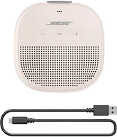 Bose SoundLink Micro Bluetooth Portable Speaker - White Smoke | Electronic Express