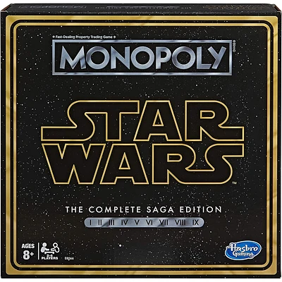 Hasbro Monopoly Star Wars The Complete Saga Edition | Electronic Express