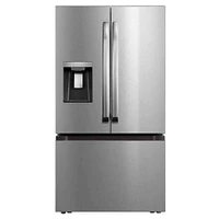 Midea 29.3 Cu. Ft. Stainless Steel Standard-Depth French Door Bottom Freezer Refrigerator | Electronic Express