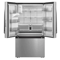 Midea 29.3 Cu. Ft. Stainless Steel Standard-Depth French Door Bottom Freezer Refrigerator | Electronic Express