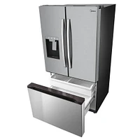 Midea 29.3 Cu. Ft. Stainless Steel Standard-Depth French Door Bottom Freezer Refrigerator | Electronic Express