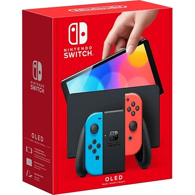 Nintendo Switch - OLED Model Neon Blue/Neon Red Set | Electronic Express