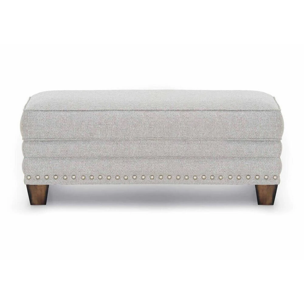 Franklin Corporation Fletcher Ottoman - Barnabas Mushroom | Electronic Express