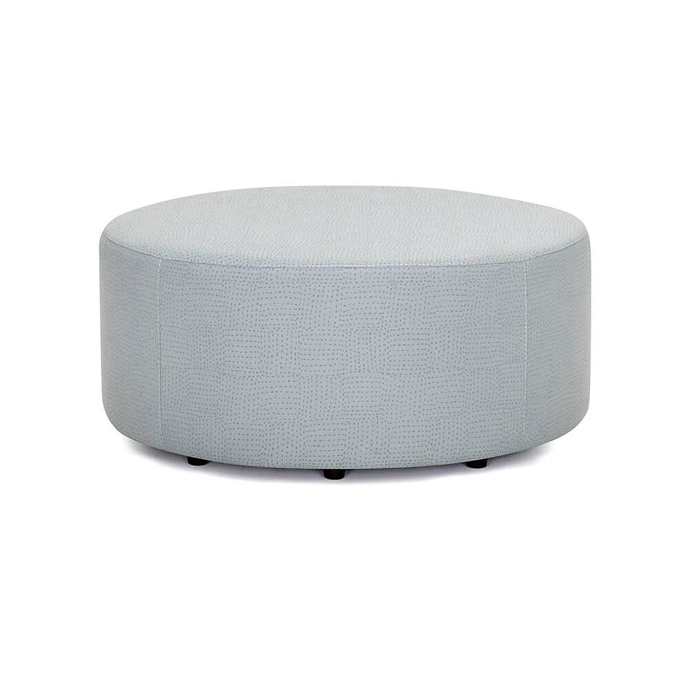 Franklin Corporation Kaia Round Ottoman - Kaia Thistle | Electronic Express