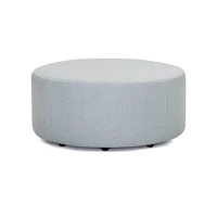 Franklin Corporation Kaia Round Ottoman - Kaia Thistle | Electronic Express