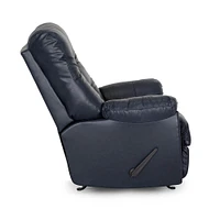 Franklin Corporation Trilogy Leather Recliner - Navy | Electronic Express