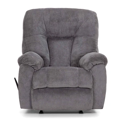 Franklin Corporation Connery Earth Slate Fabric Recliner | Electronic Express