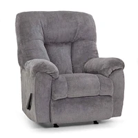 Franklin Corporation Connery Earth Slate Fabric Recliner | Electronic Express