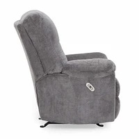 Franklin Corporation Connery Earth Slate Fabric Recliner | Electronic Express