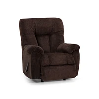 Franklin Corporation Connery Earth Chocolate Fabric Recliner | Electronic Express