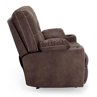 Franklin Corporation Titus Fabric Snuggler Recliner Chair and a Half - Collondale Mineral | Electronic Express