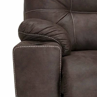 Franklin Corporation Titus Fabric Snuggler Recliner Chair and a Half - Collondale Mineral | Electronic Express