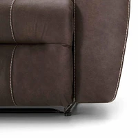 Franklin Corporation Titus Fabric Snuggler Recliner Chair and a Half - Collondale Mineral | Electronic Express