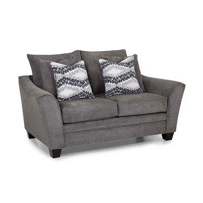 Franklin Corperation Eastbrook Loveseat - Shasta Charcoal | Electronic Express