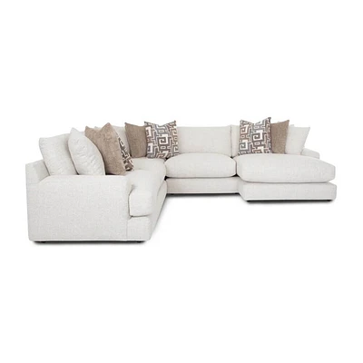 Franklin Corporation Jude 4 Piece Sectional - Jude Natural | Electronic Express