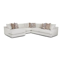 Franklin Corporation Jude 4 Piece Sectional - Jude Natural | Electronic Express