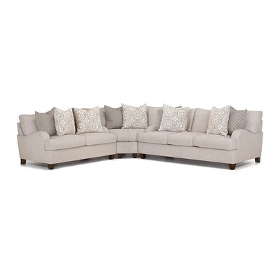 Franklin Corporation Cambria 3 Piece Sectional - Torelli Moss | Electronic Express