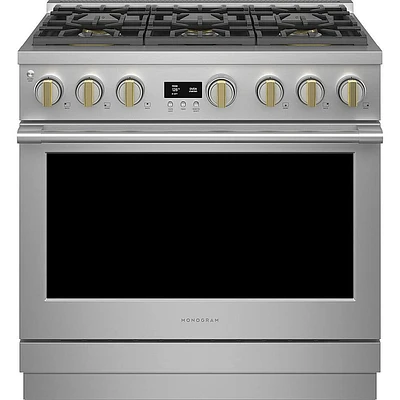 Monogram 6.2 Cu. Ft. Stainless Steel Freestanding Gas Convection Range | Electronic Express