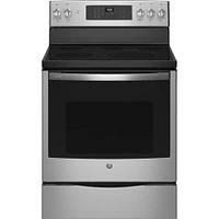 GE Profile 6.2 Cu. Ft. Stainless Steel Freestanding Gas Convection Range | Electronic Express