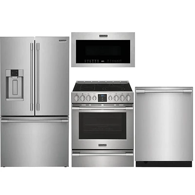 Frigidaire Professional 4 Pc. Stainless Steel French Door Kitchen Package | Electronic Express