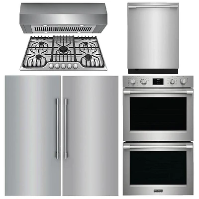 Frigidaire Professional 6 Pc. Stainless Steel Side-by-Side Kitchen Package | Electronic Express