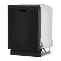 Whirlpool 57 dBA Black Front Control Built-In Dishwasher | Electronic Express