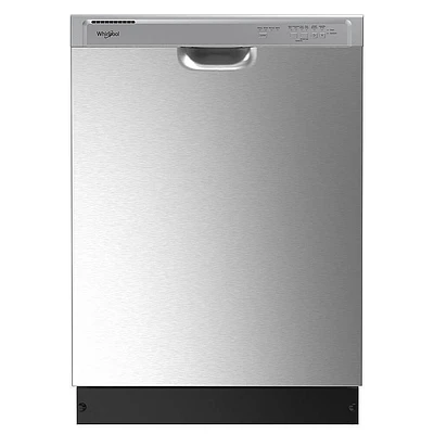Whirlpool 57 dBA Stainless Steel Front Control Dishwasher  | Electronic Express