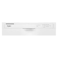 Whirlpool 57 dBA White Front Control Dishwasher | Electronic Express