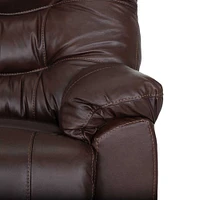 Franklin Corperation Trilogy Leather Recliner - Federica Brown | Electronic Express