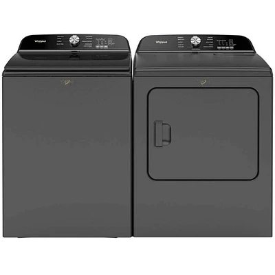 Whirlpool Black Front-Load Laundry Pair | Electronic Express